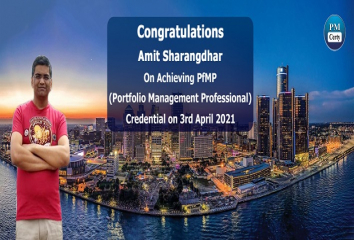 Congratulations Amit on Achieving PfMP..!